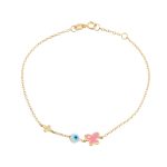 ΒΡΑΧΙΟΛΙ 14 ΚΑΡΑΤΙΑ ΚΙΤΡΙΝΟ ΧΡΥΣΟ ΜΕ ΜΑΤΑΚΙ 0074-BR43189