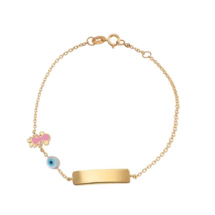 ΒΡΑΧΙΟΛΙ 9 ΚΑΡΑΤΙΑ ΚΙΤΡΙΝΟ ΧΡΥΣΟ ΜΕ ΜΑΤΑΚΙ 0067-BR43239-9