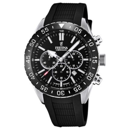 Festina Black Rubber Strap Chronograph F20515/2