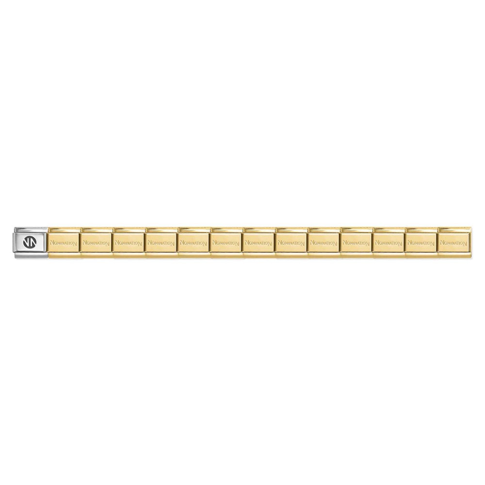 NOMINATION COMPOSABLE CLASSIC BRACELET-BASE STAINLESS STEEL GOLD NN LOGO 530301/SI/008