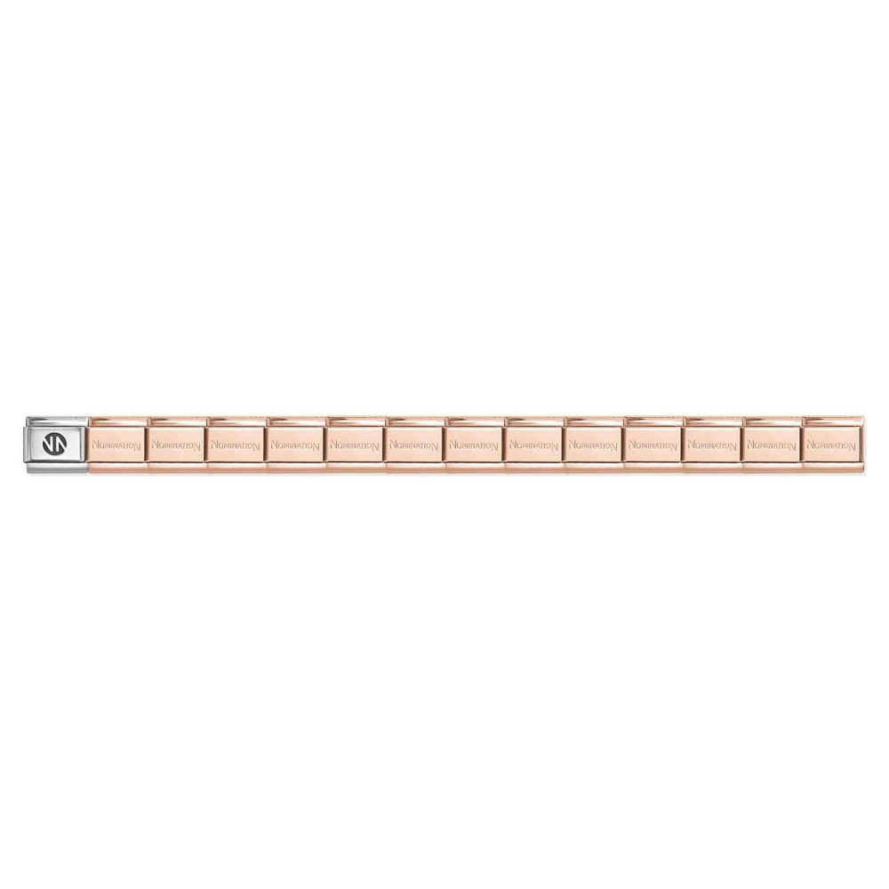 NOMINATION COMPOSABLE CLASSIC BRACELET-BASE STAINLESS STEEL ROSE GOLD NN LOGO 530301/SI/011 NOMINATION COMPOSABLE CLASSIC BRACELET-BASE STAINLESS STEEL ROSE GOLD NN LOGO 530301/SI/011
