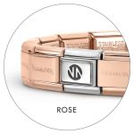 NOMINATION COMPOSABLE CLASSIC BRACELET-BASE STAINLESS STEEL ROSE GOLD NN LOGO 530301/SI/011