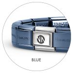 NOMINATION COMPOSABLE CLASSIC BRACELET-BASE STAINLESS STEEL BLUE NN LOGO 530301/SI/016