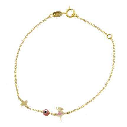 ΒΡΑΧΙΟΛΙ 9 ΚΑΡΑΤΙΑ ΚΙΤΡΙΝΟ ΧΡΥΣΟ ΜΕ ΣΜΑΛΤΟ 0007-BR81505