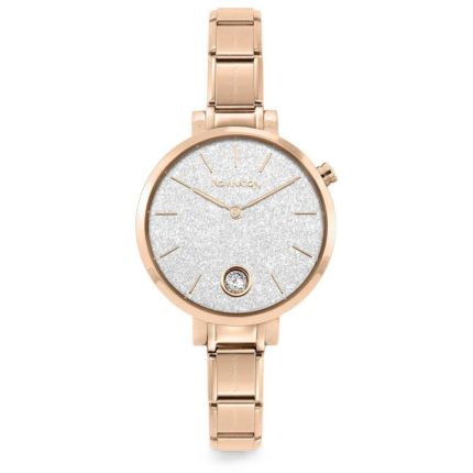 Nomination Paris Rose Gold Crystals Stainless Steel Bracelet 076034/023