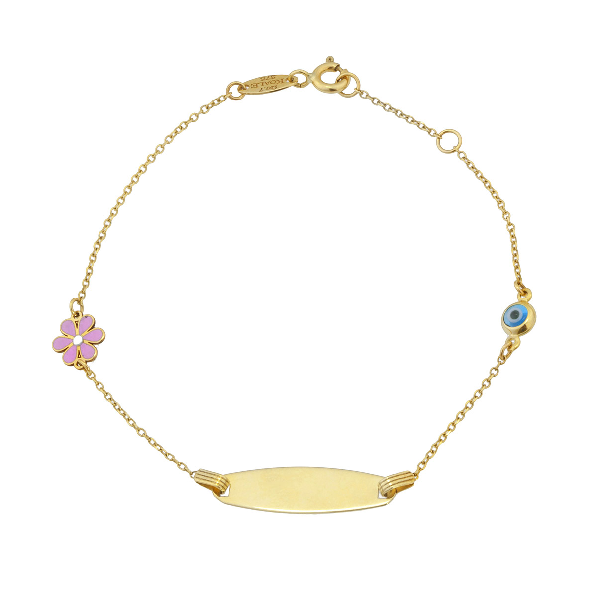 ΒΡΑΧΙΟΛΙ 9 ΚΑΡΑΤΙΑ ΚΙΤΡΙΝΟ ΧΡΥΣΟ ΜΕ ΜΑΤΑΚΙ 0094-BR97080