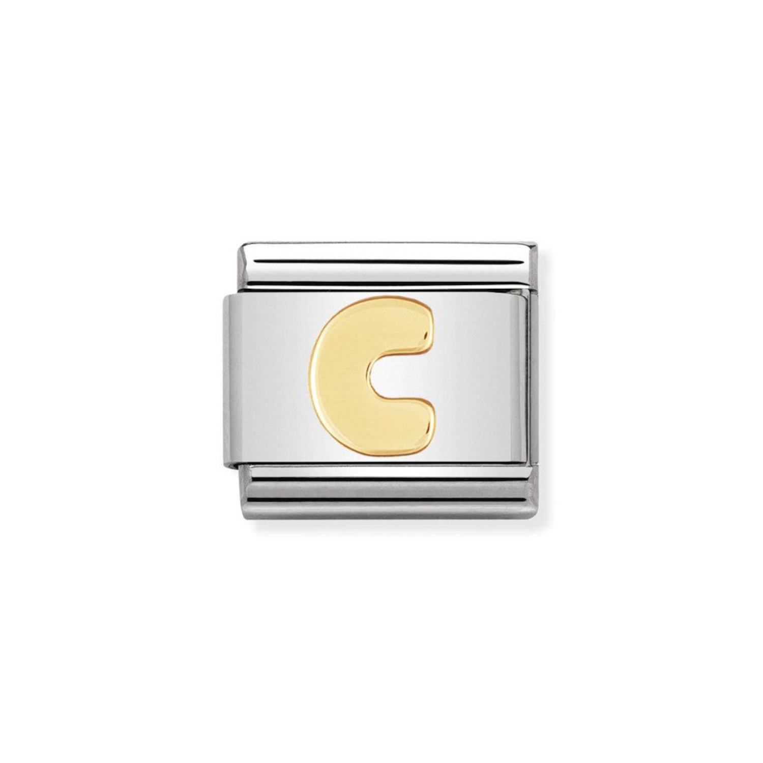 NOMINATION COMPOSABLE CLASSIC LINK LETTER C IN 18K GOLD 030101/03