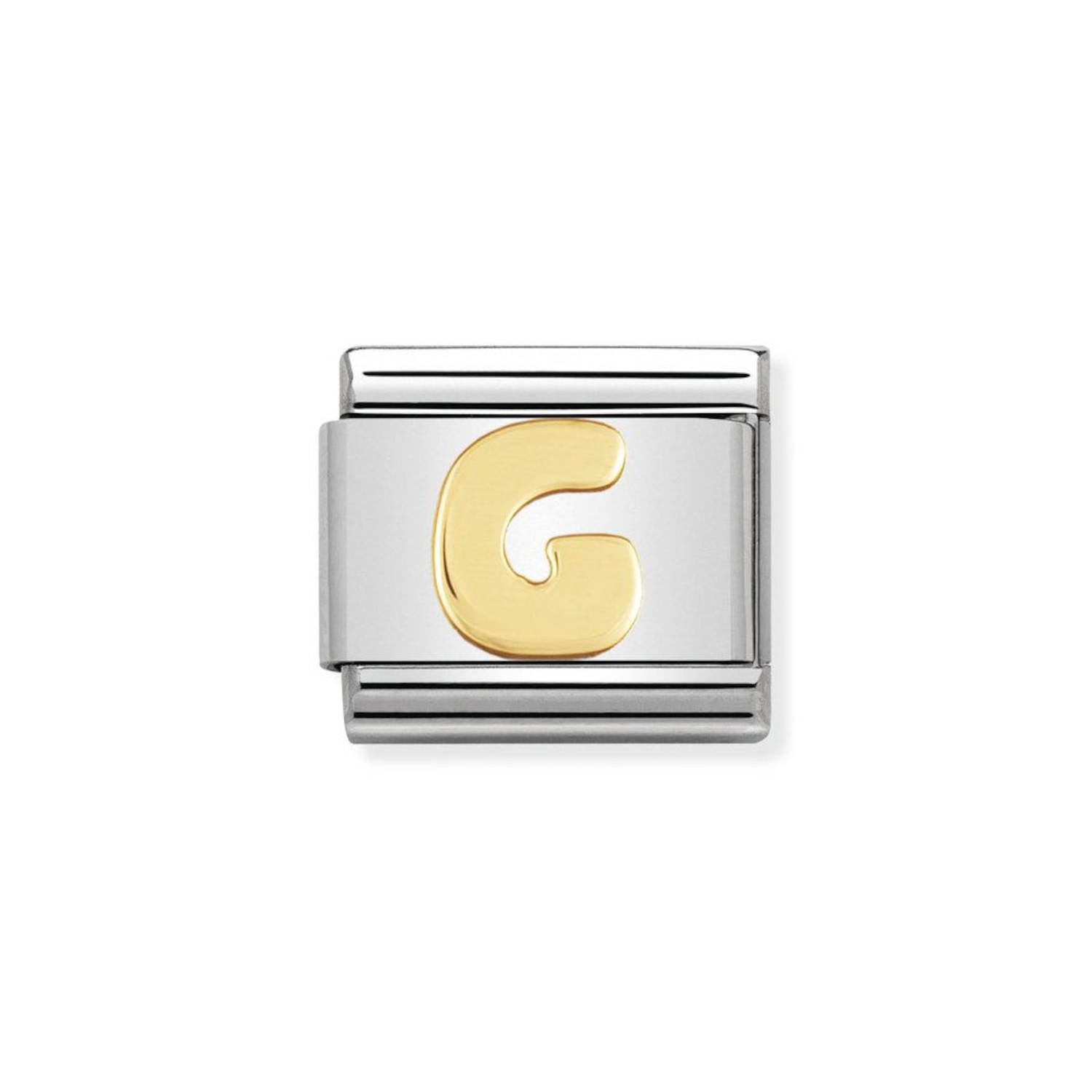 NOMINATION COMPOSABLE CLASSIC LINK LETTER G IN 18K GOLD 030101/07