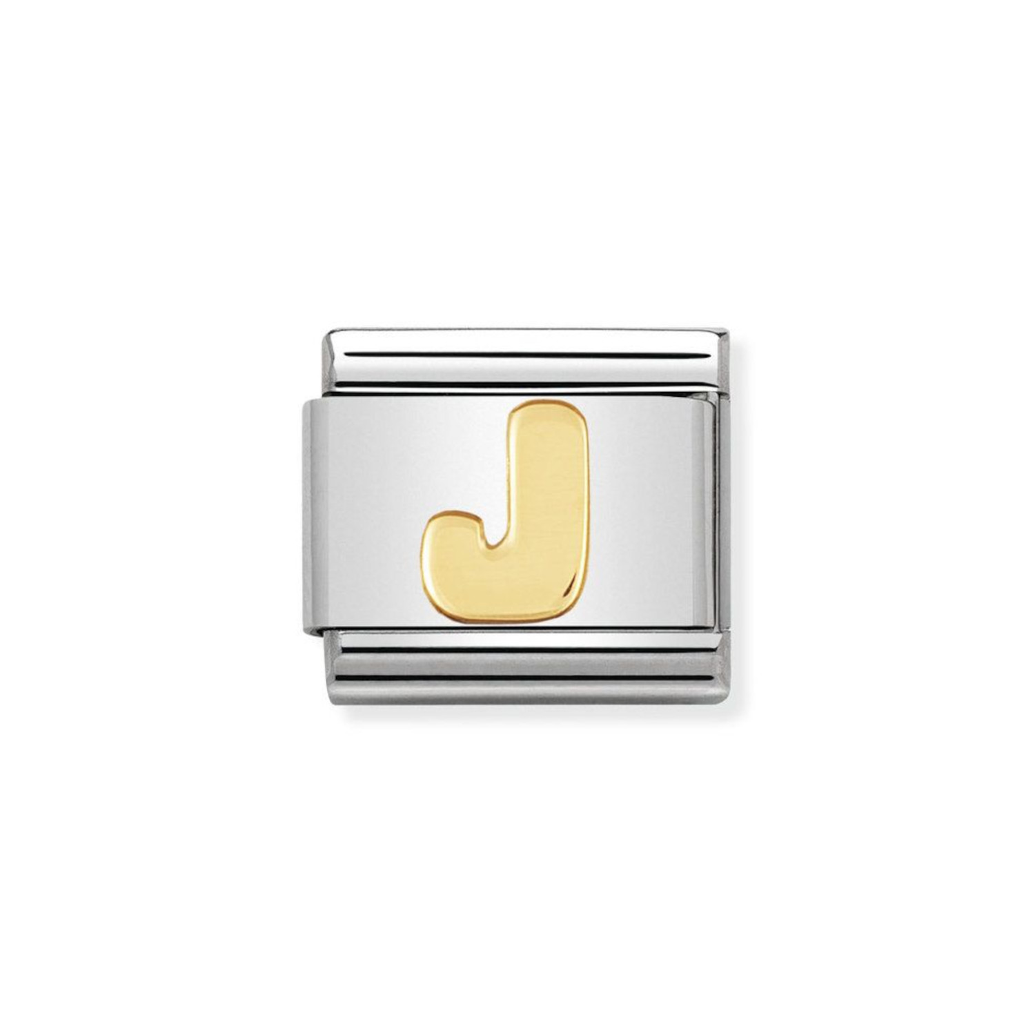 NOMINATION COMPOSABLE CLASSIC LINK LETTER J IN 18K GOLD 030101/10