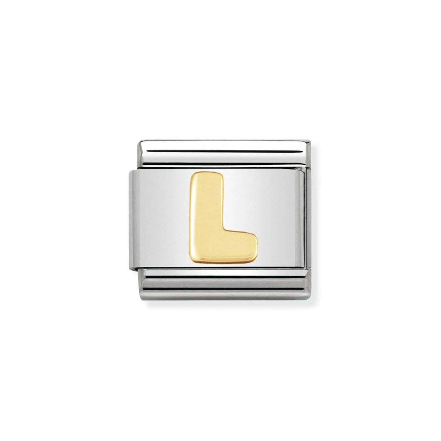 NOMINATION COMPOSABLE CLASSIC LINK LETTER L IN 18K GOLD 030101/12