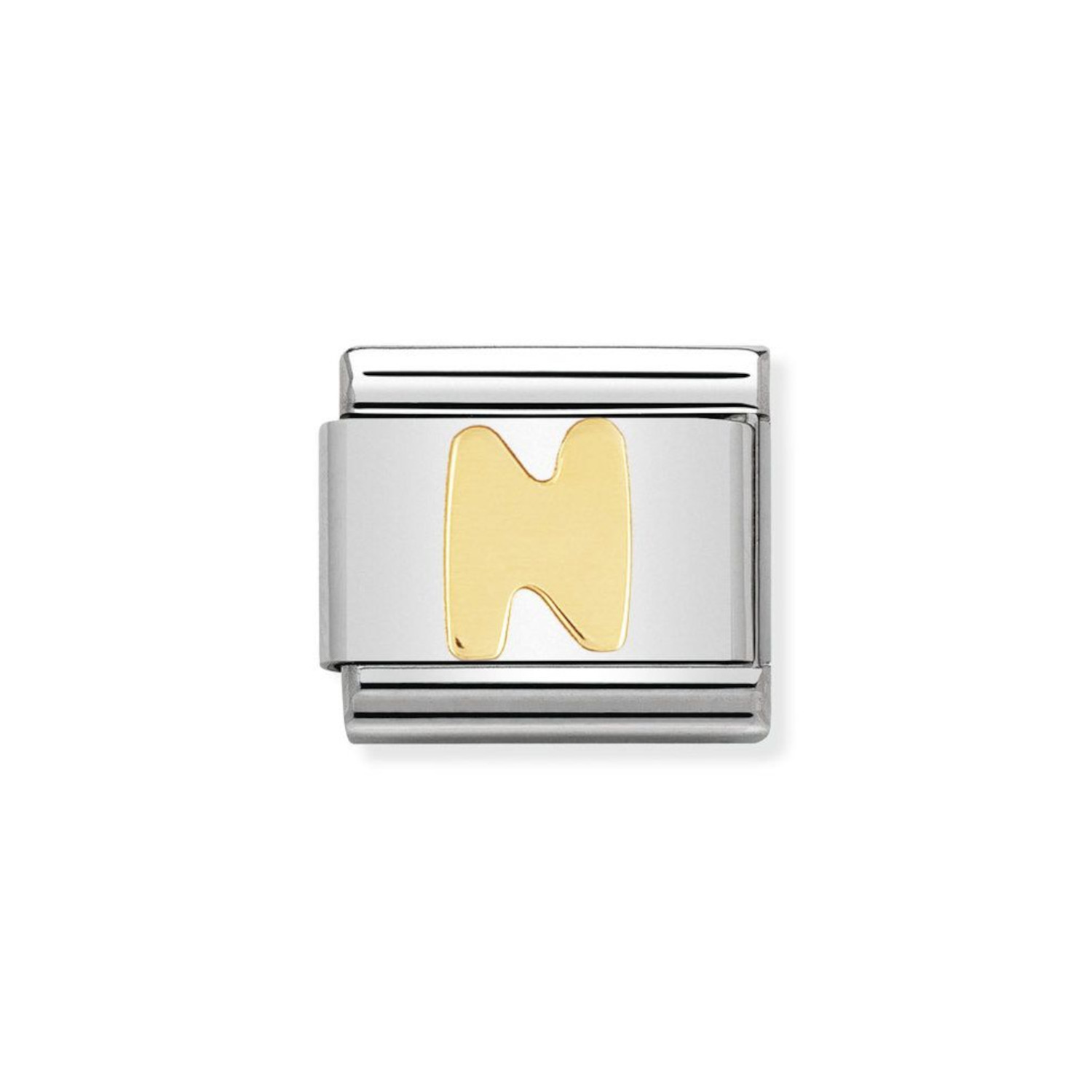 NOMINATION COMPOSABLE CLASSIC LINK LETTER N IN 18K GOLD 030101/14