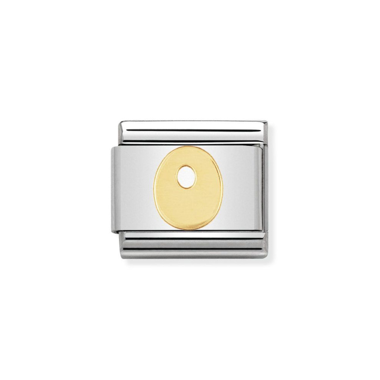 NOMINATION COMPOSABLE CLASSIC LINK LETTER O IN 18K GOLD 030101/15
