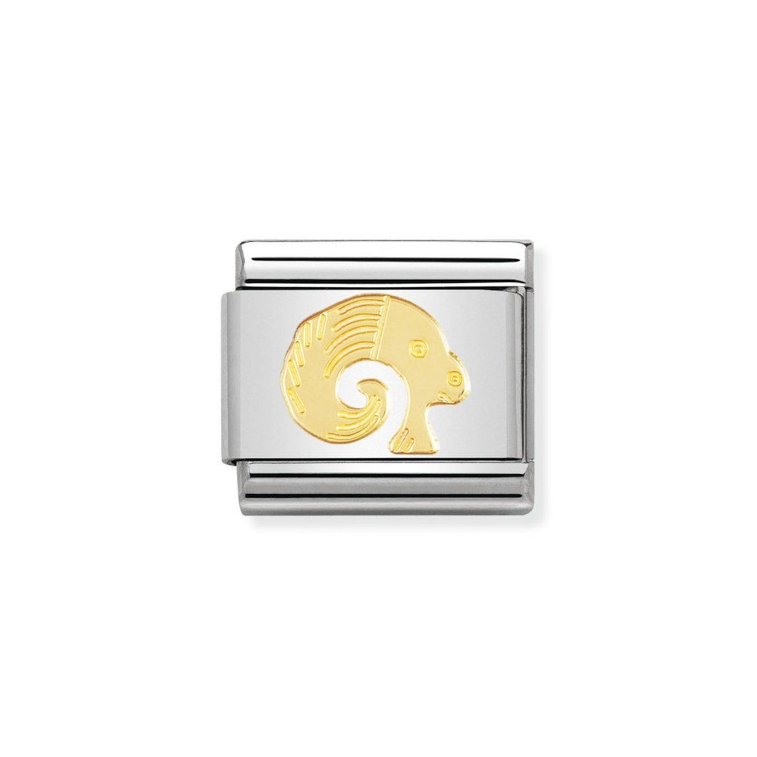 NOMINATION COMPOSABLE CLASSIC LINK ARIES IN 18K GOLD 030104/01