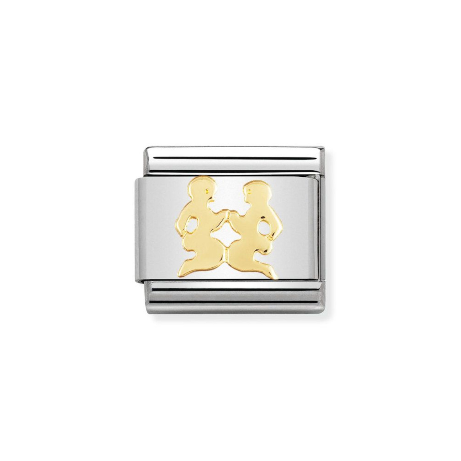 NOMINATION COMPOSABLE CLASSIC LINK GEMINI IN 18K GOLD 030104/03