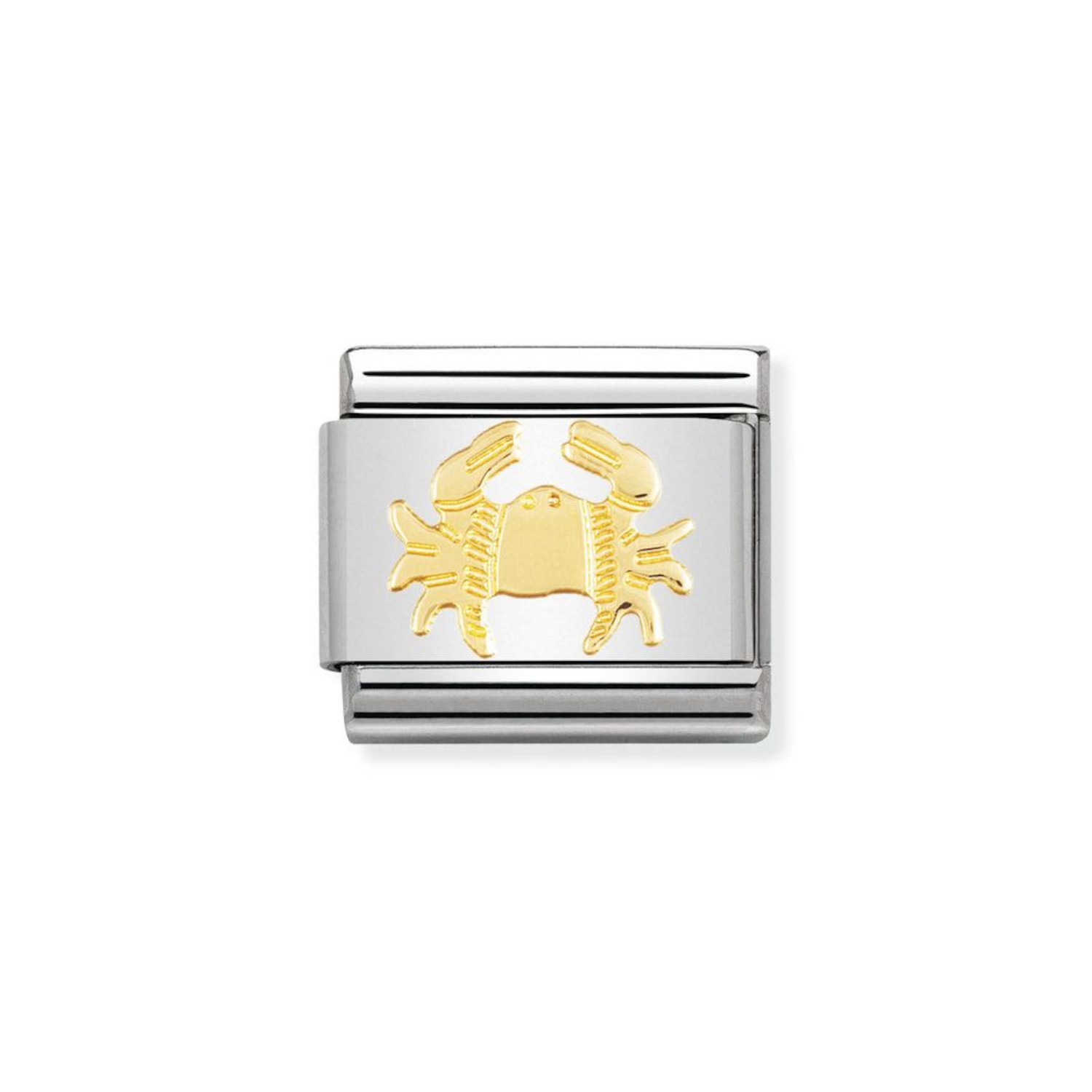 NOMINATION COMPOSABLE CLASSIC LINK CANCER IN 18K GOLD 030104/04