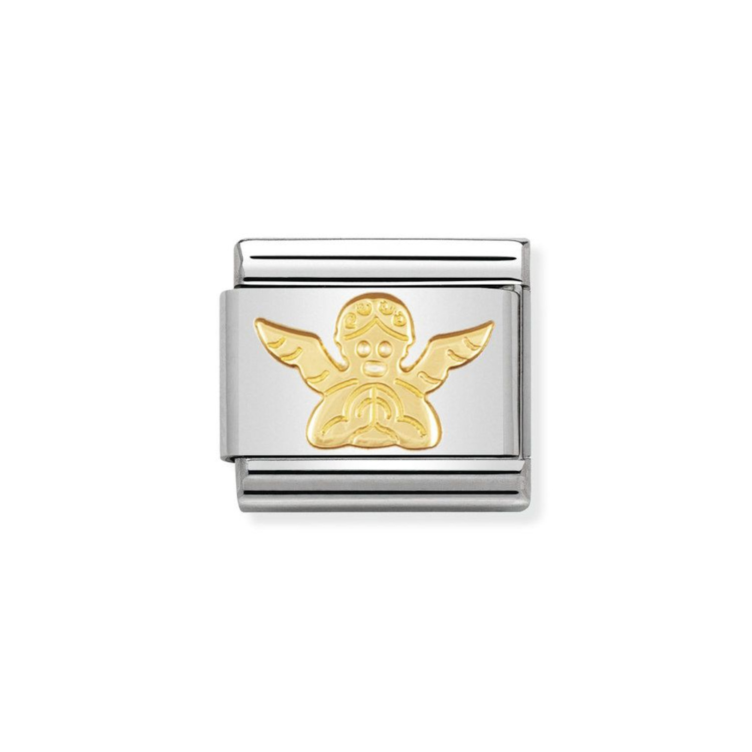 NOMINATION COMPOSABLE CLASSIC LINK ANGEL IN 18K GOLD 030105/04