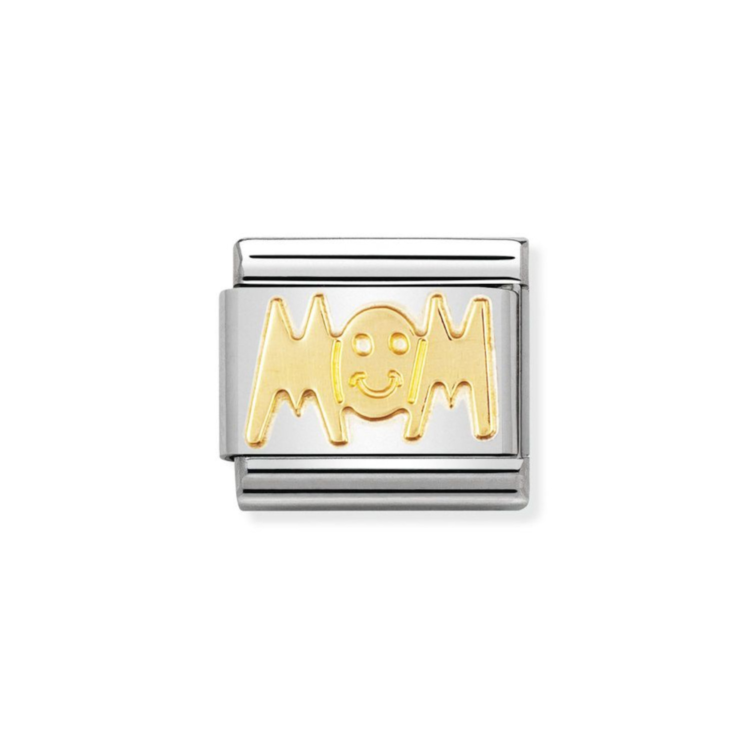 NOMINATION COMPOSABLE CLASSIC LINK MOM IN 18K GOLD 030107/01