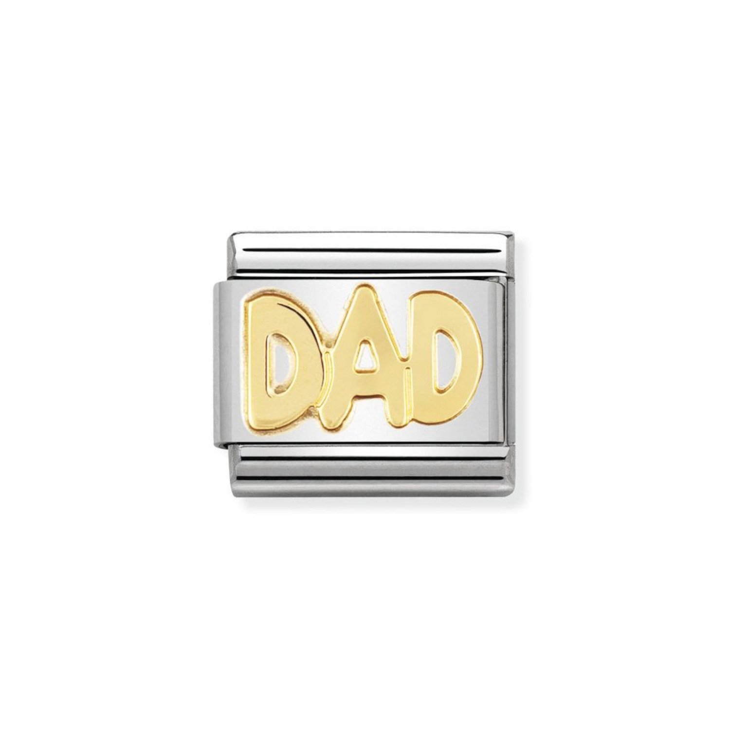 NOMINATION COMPOSABLE CLASSIC LINK DAD IN 18K GOLD 030107/11