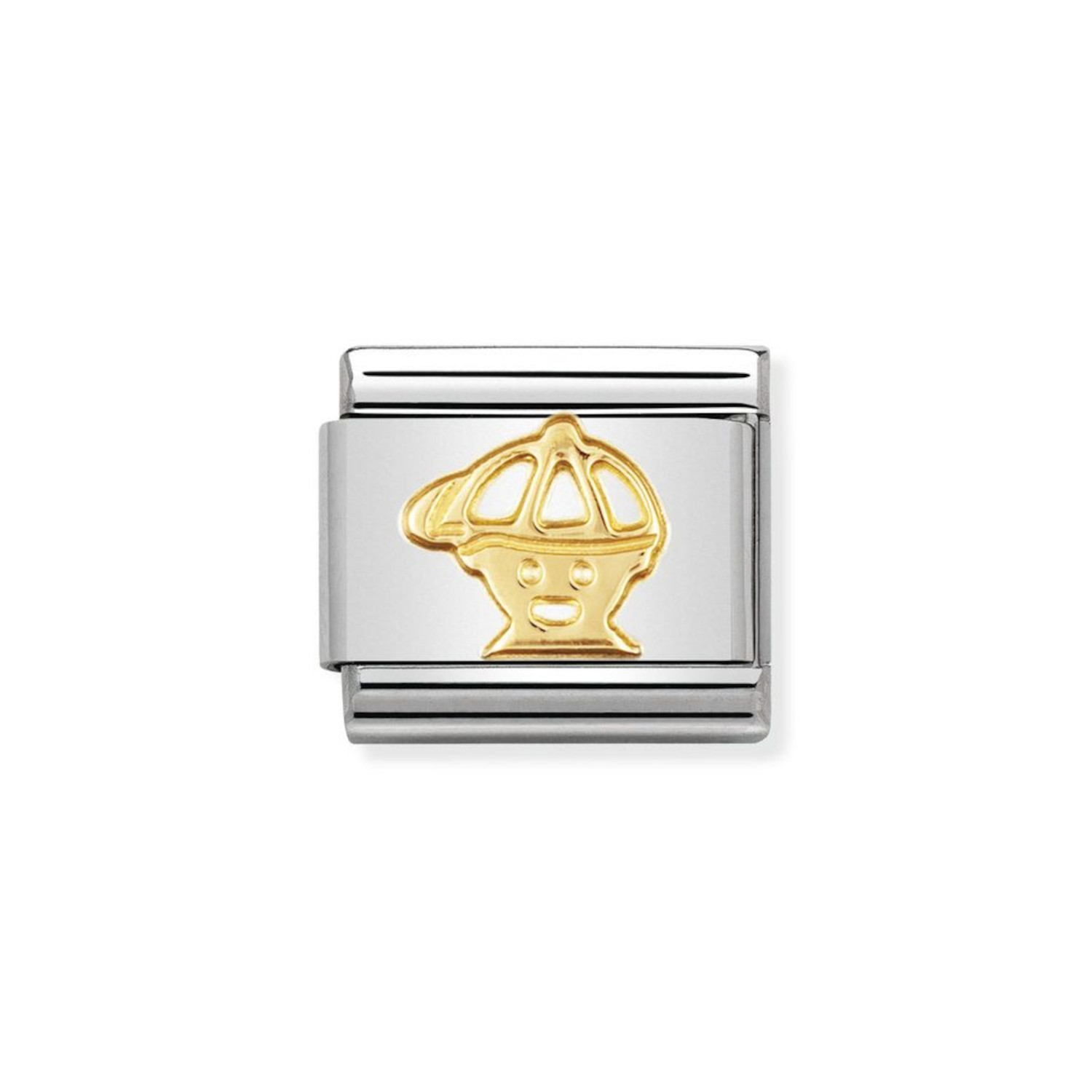 NOMINATION COMPOSABLE CLASSIC LINK BOY IN 18K GOLD 030110/04