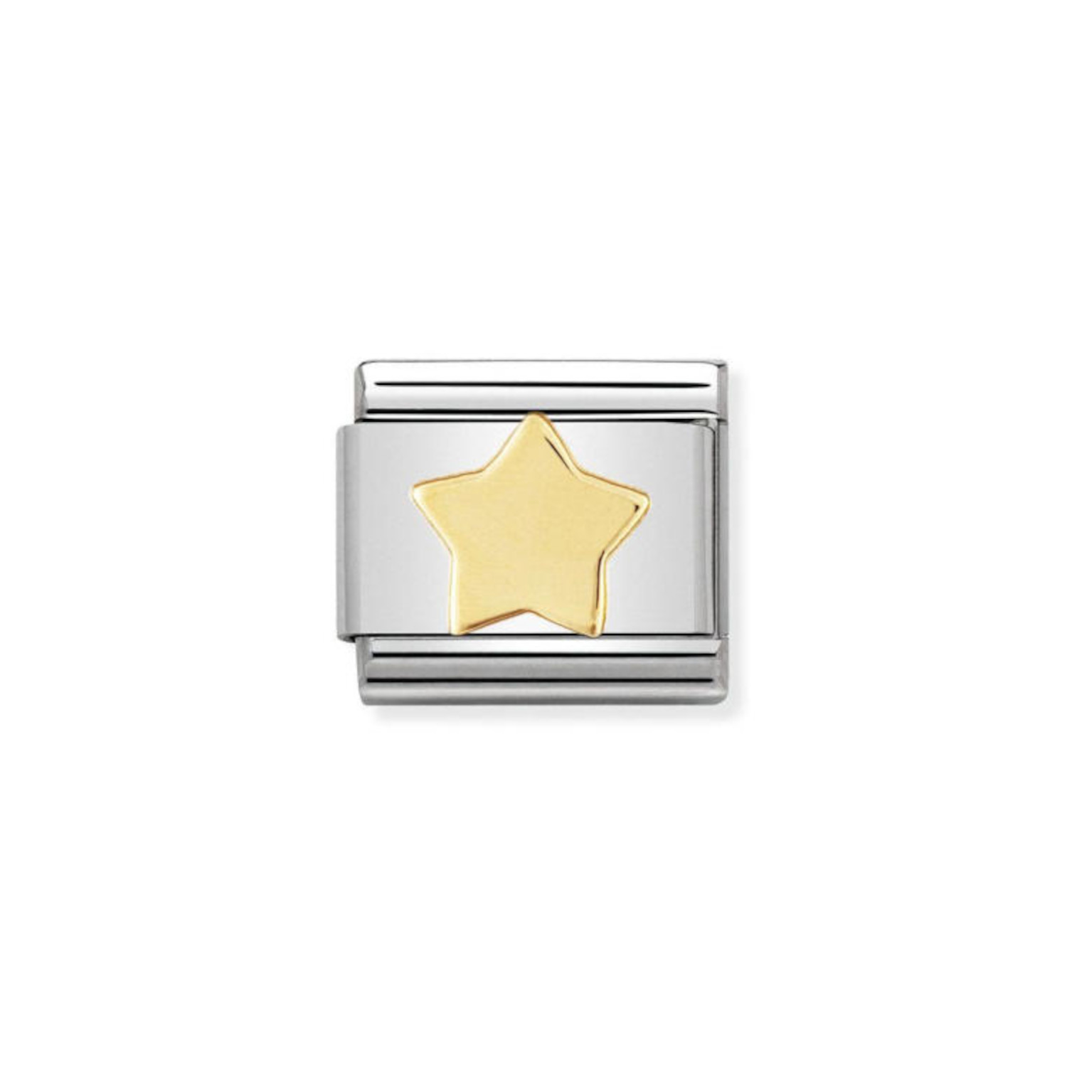 NOMINATION COMPOSABLE CLASSIC LINK STAR IN 18K GOLD 030110/17