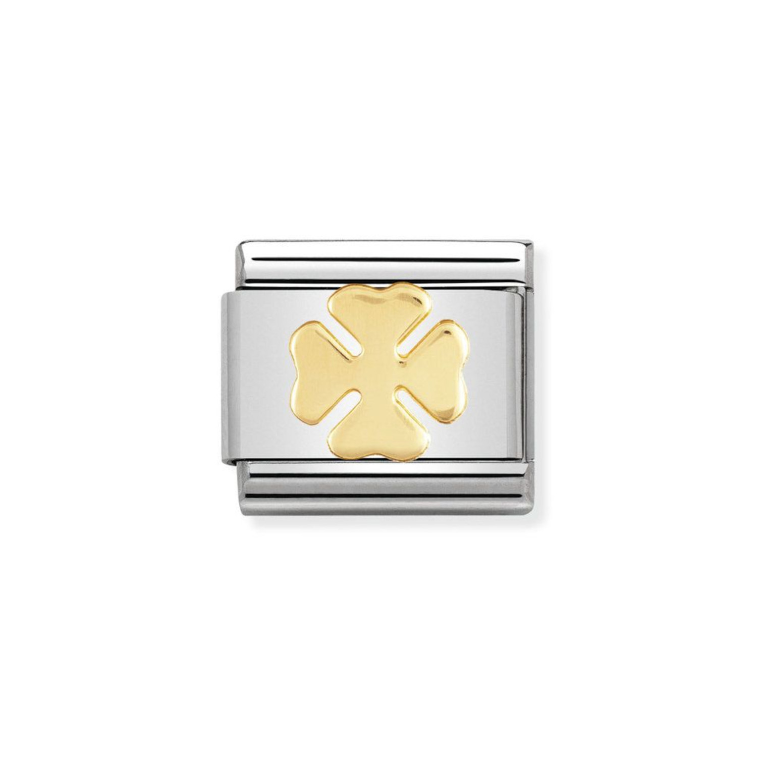 NOMINATION COMPOSABLE CLASSIC LINK FOUR-LEAF CLOVER IN 18K GOLD 030115/06