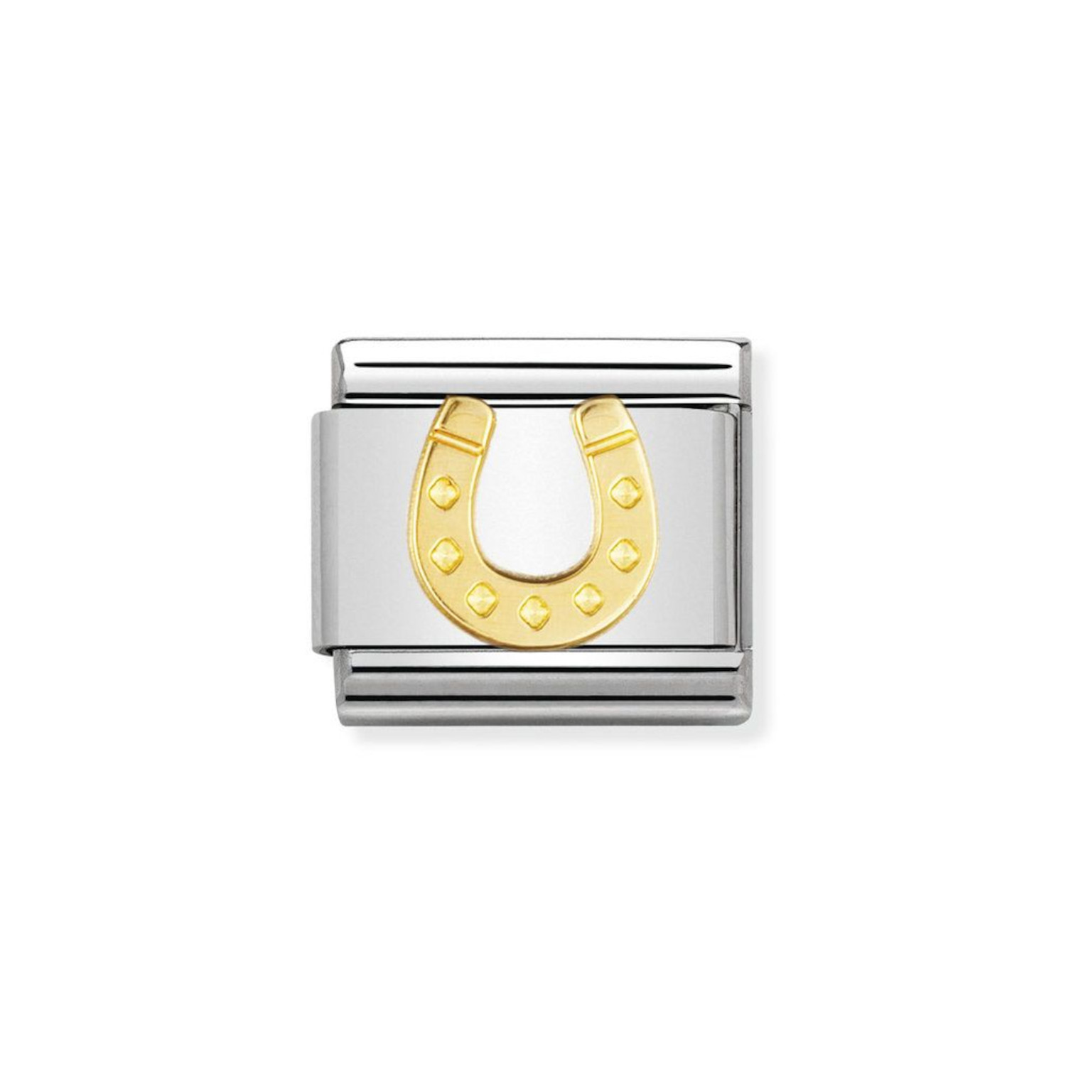 NOMINATION COMPOSABLE CLASSIC LINK HORSESHOE IN 18K GOLD 030115/11