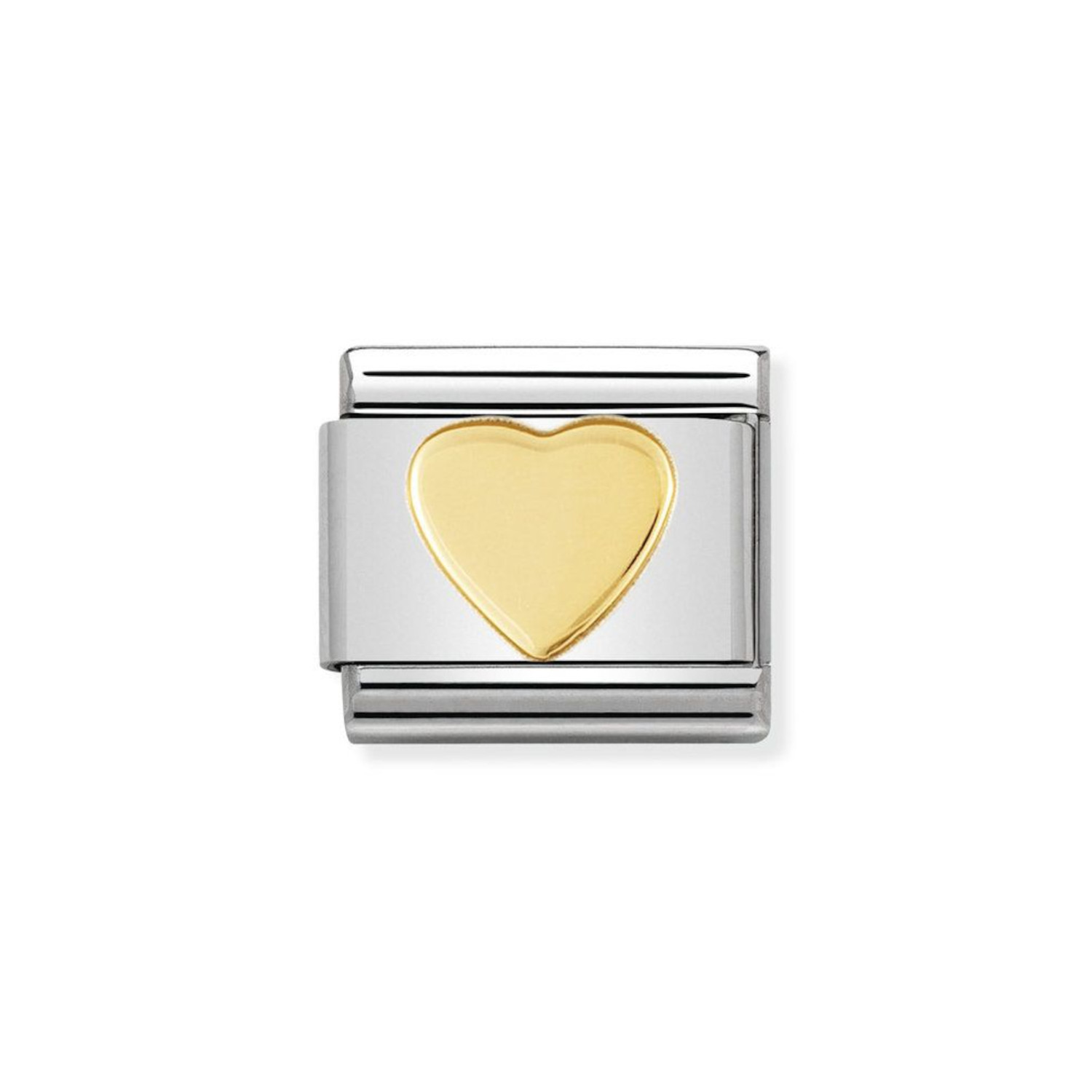 NOMINATION COMPOSABLE CLASSIC LINK HEART IN 18K GOLD 030116/02