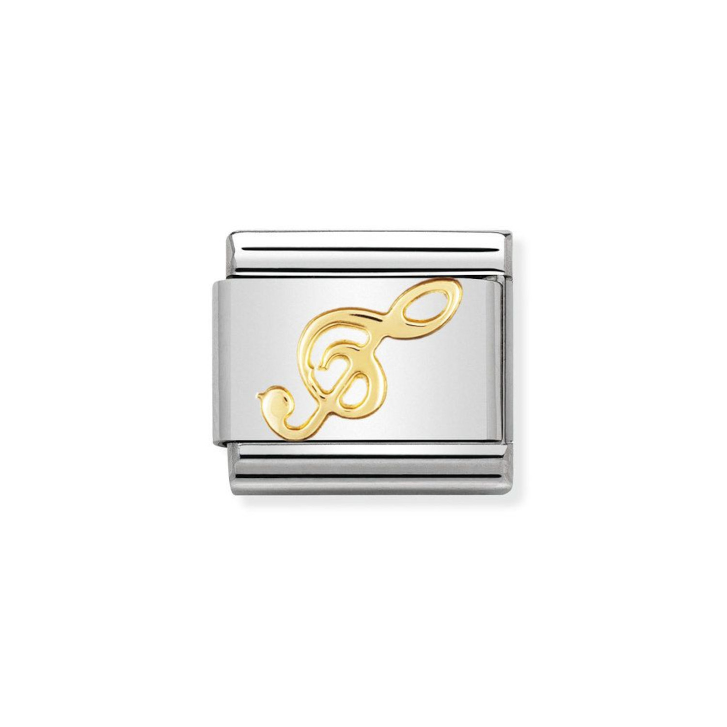 NOMINATION COMPOSABLE CLASSIC LINK TREBLE CLEF IN 18K GOLD 030117/08