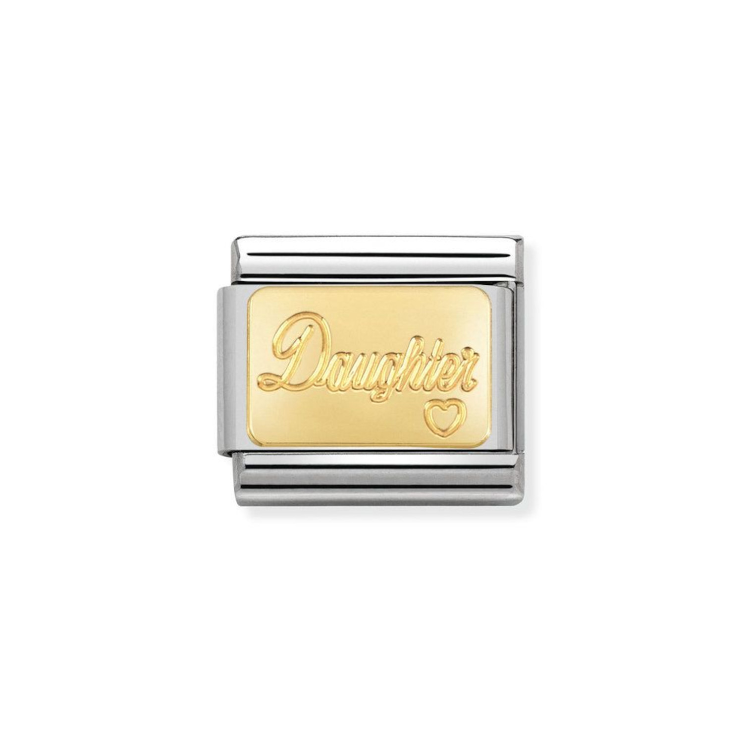 NOMINATION COMPOSABLE CLASSIC LINK DAUGHTER IN 18K GOLD 030121/25