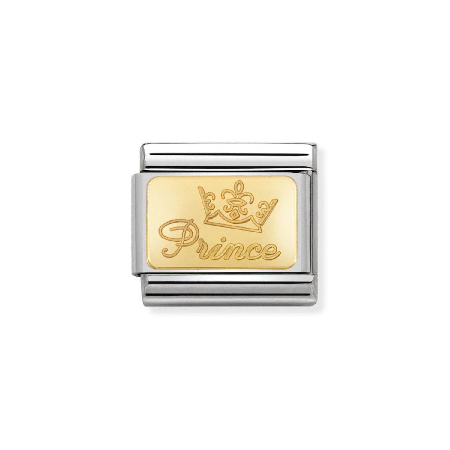 NOMINATION COMPOSABLE CLASSIC LINK PRINCE IN 18K GOLD 030121/46