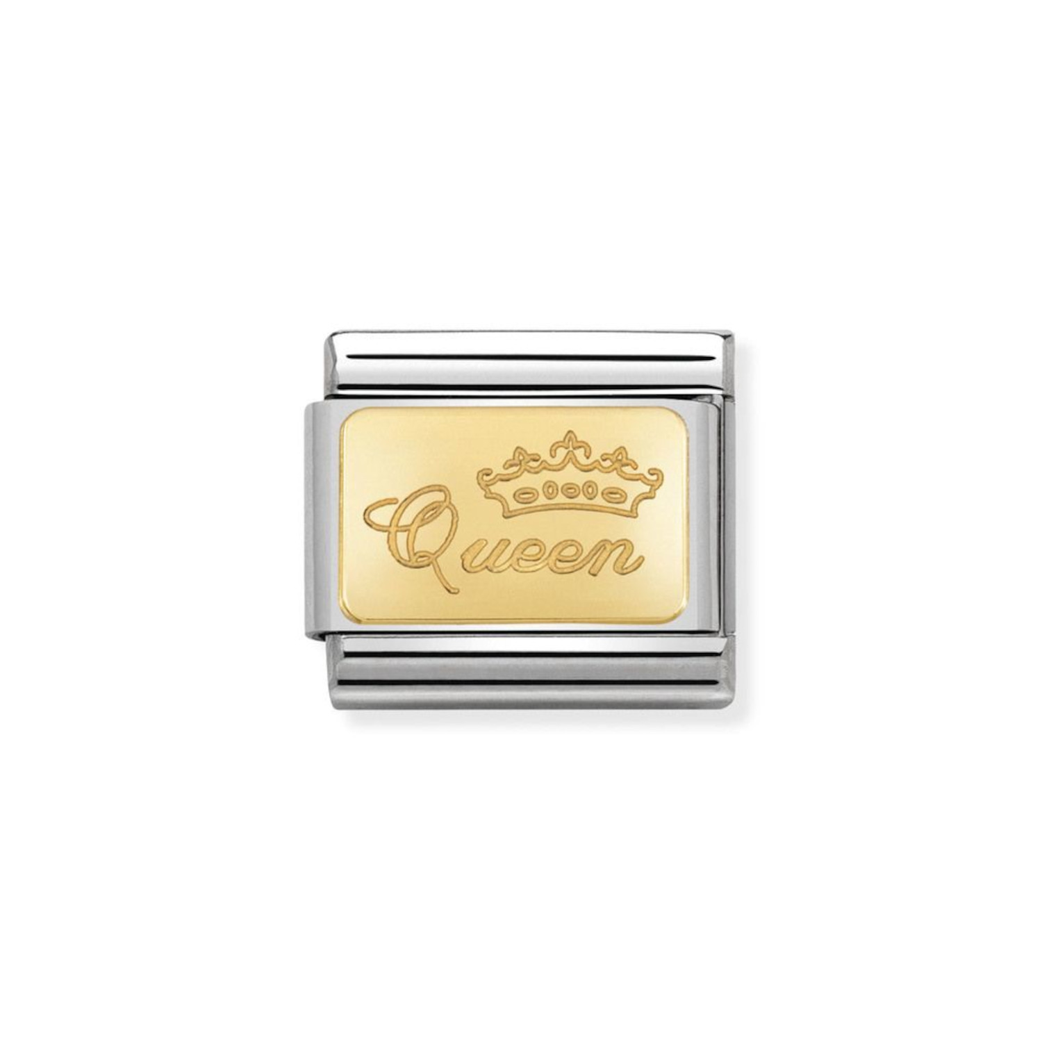 NOMINATION COMPOSABLE CLASSIC LINK QUEEN IN 18K GOLD 030121/49