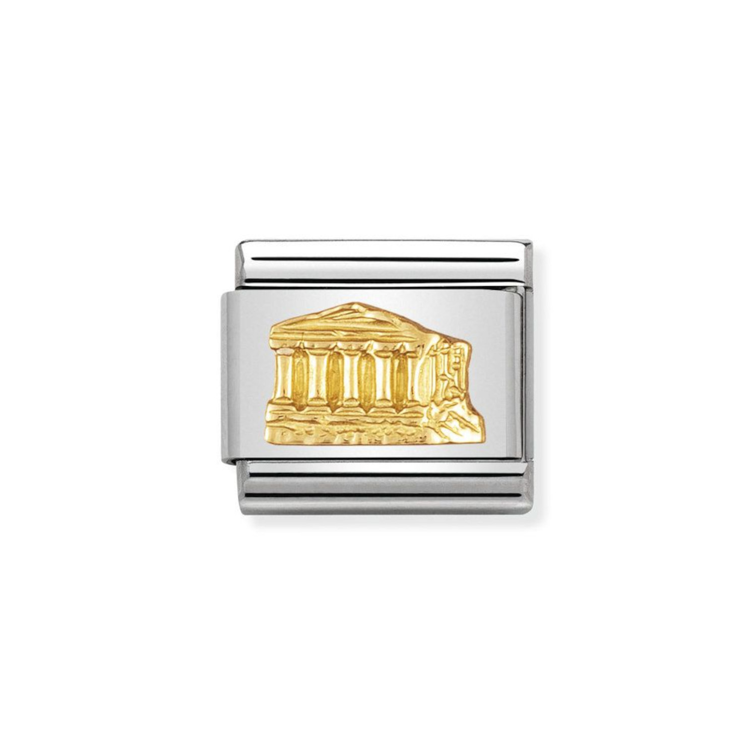 NOMINATION COMPOSABLE CLASSIC LINK PARTHENON IN 18K GOLD 030123/02