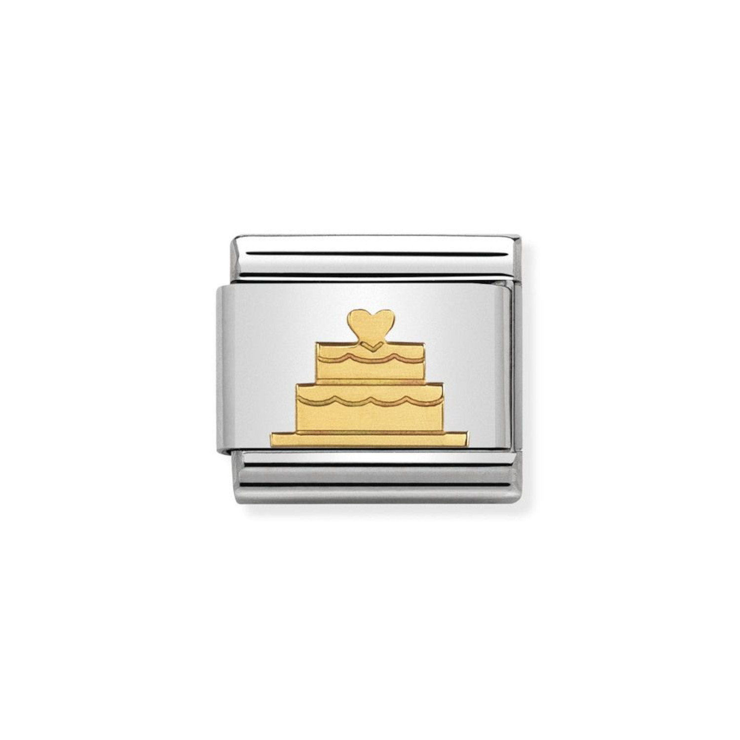 NOMINATION COMPOSABLE CLASSIC LINK TIERED CAKE IN 18K GOLD 030162/40