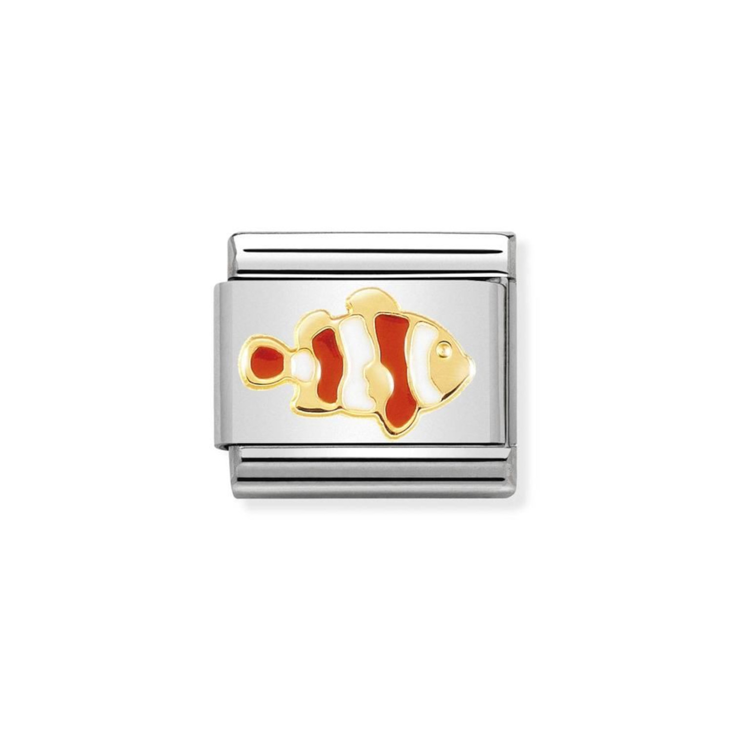 NOMINATION COMPOSABLE CLASSIC LINK CLOWNFISH IN 18K GOLD 030272/40