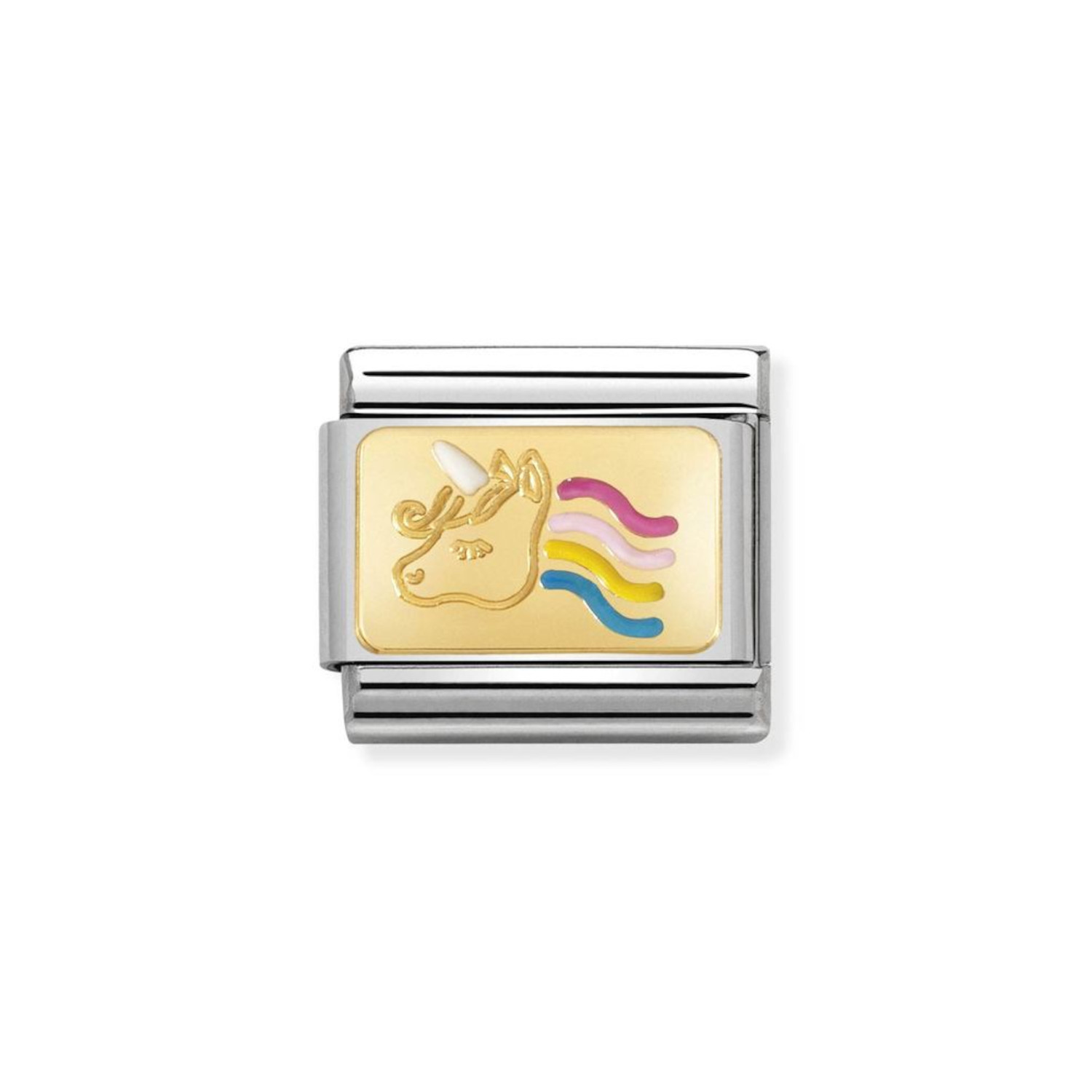 NOMINATION COMPOSABLE CLASSIC LINK UNICORN IN 18K GOLD 030284/28