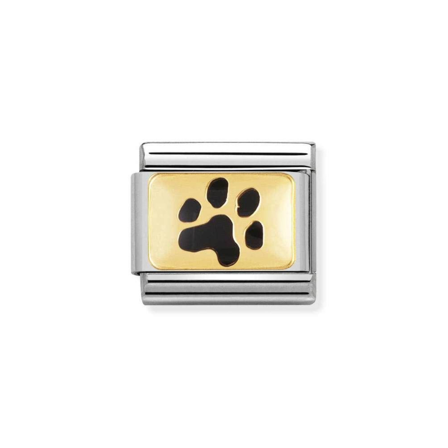 NOMINATION COMPOSABLE CLASSIC LINK PAW PRINT IN 18K GOLD 030284/47