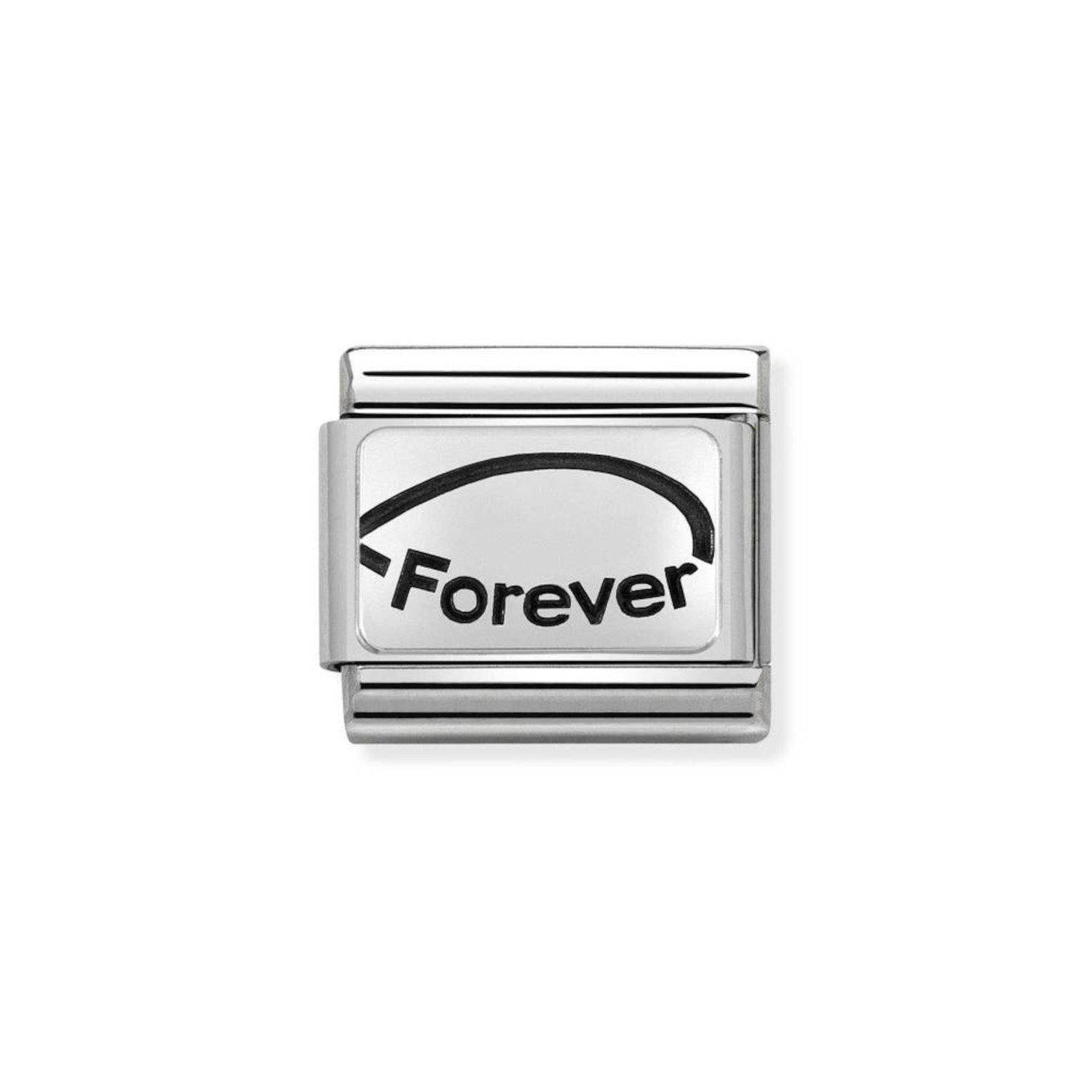 NOMINATION COMPOSABLE CLASSIC LINK FOREVER INFINITY IN STERLING SILVER WITH ENAMEL 330109/23
