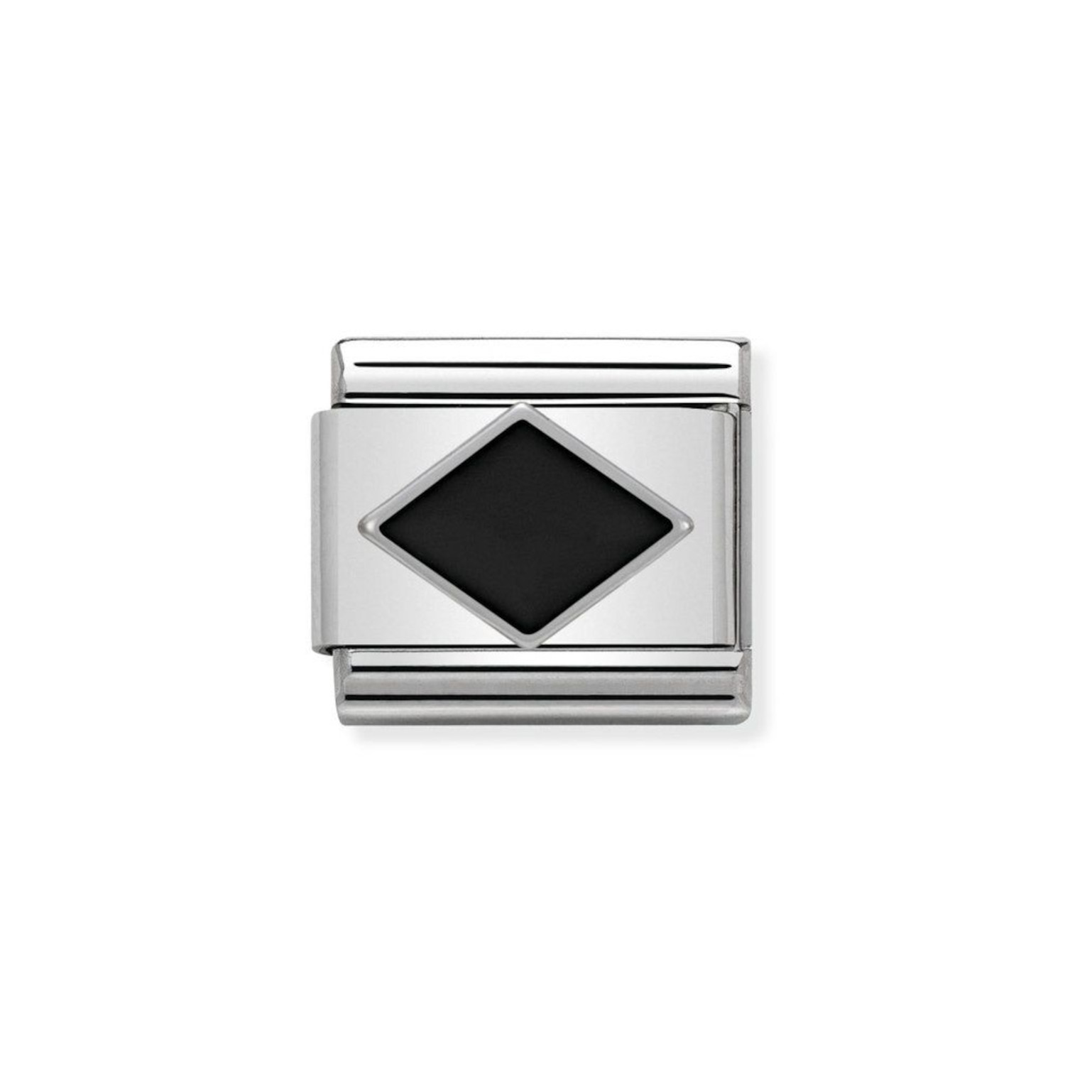 NOMINATION COMPOSABLE CLASSIC LINK RHOMBUS IN STERLING SILVER WITH ENAMEL 330202/10