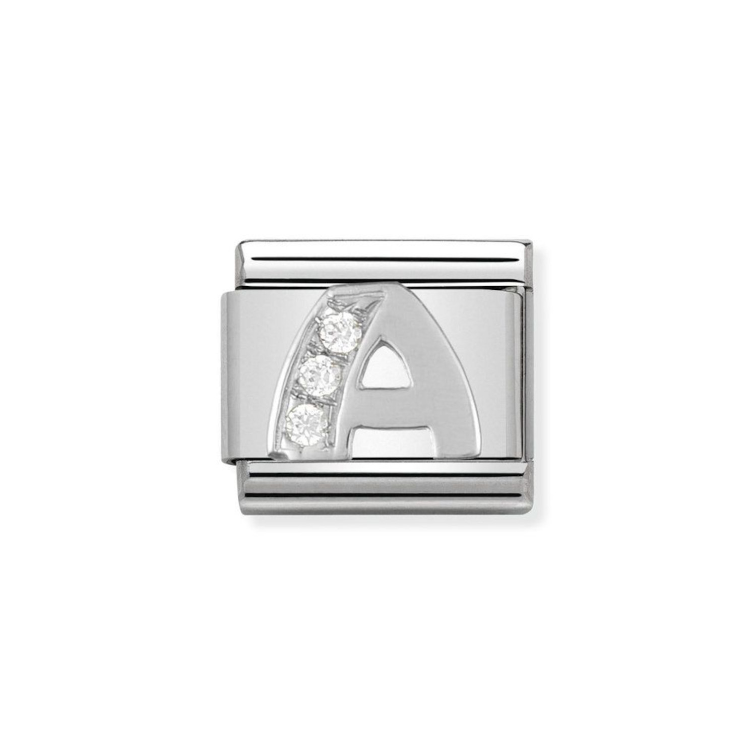 NOMINATION COMPOSABLE CLASSIC LINK LETTER A IN STERLING SILVER 330301/01