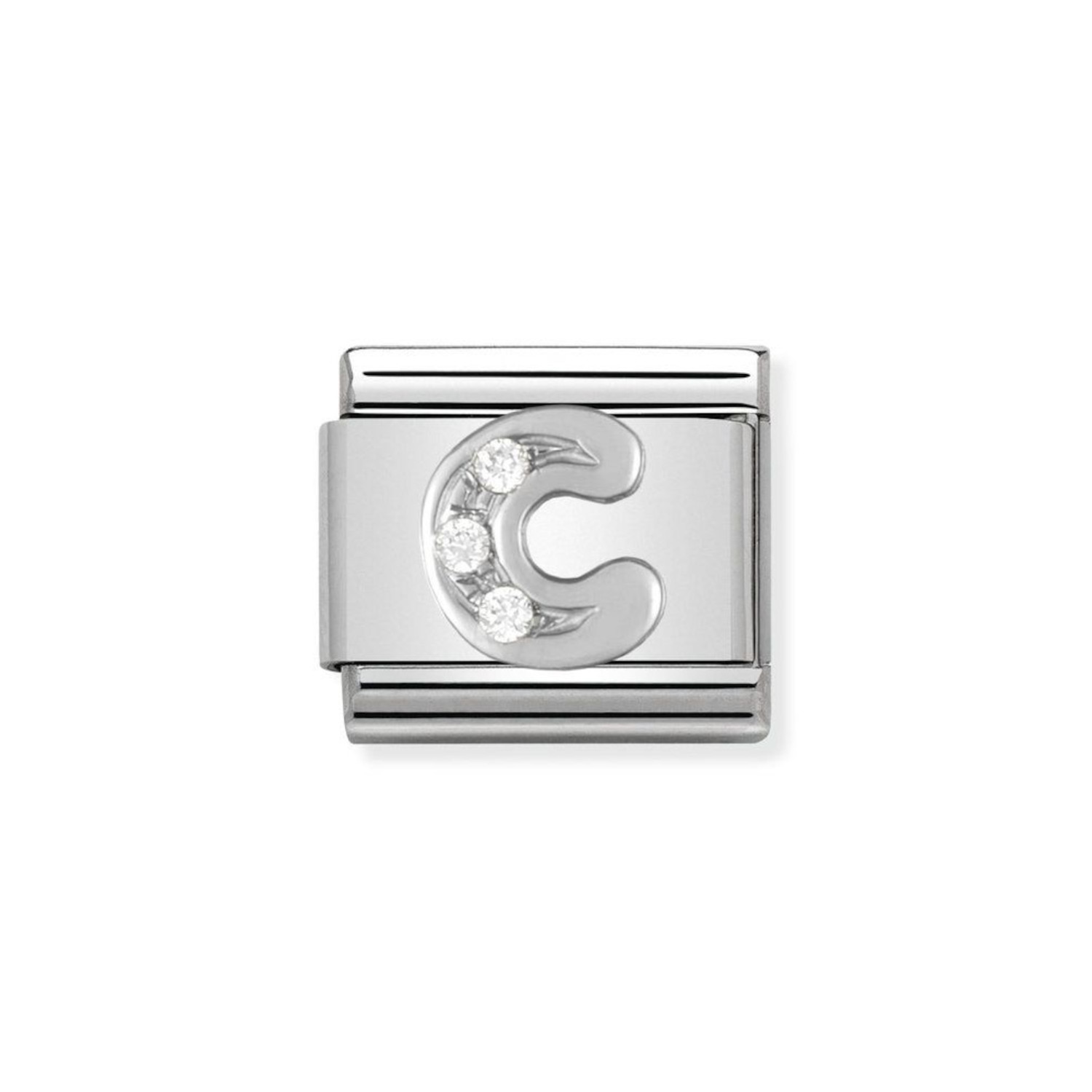 NOMINATION COMPOSABLE CLASSIC LINK LETTER C IN STERLING SILVER 330301/03