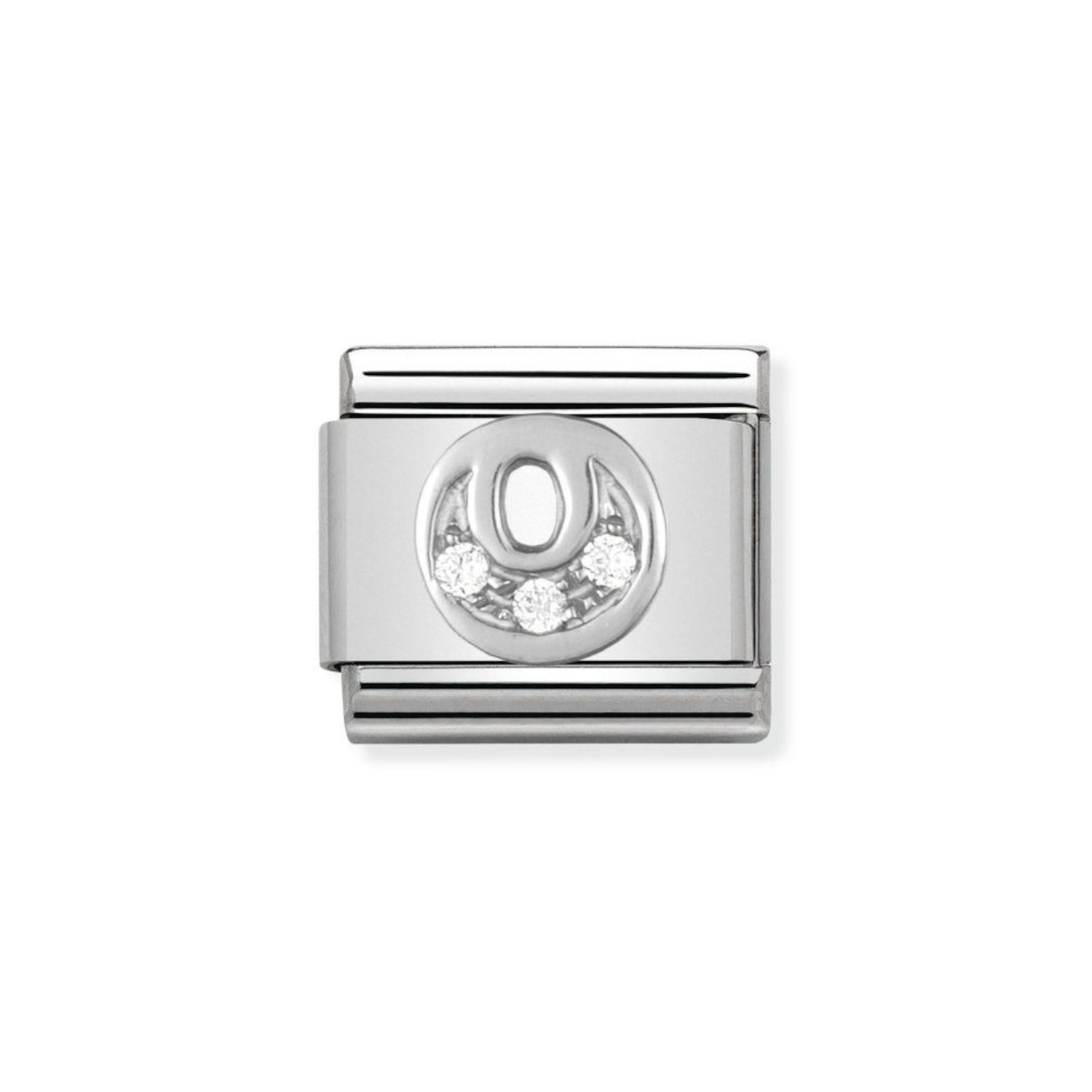 NOMINATION COMPOSABLE CLASSIC LINK LETTER O IN STERLING SILVER 330301/15