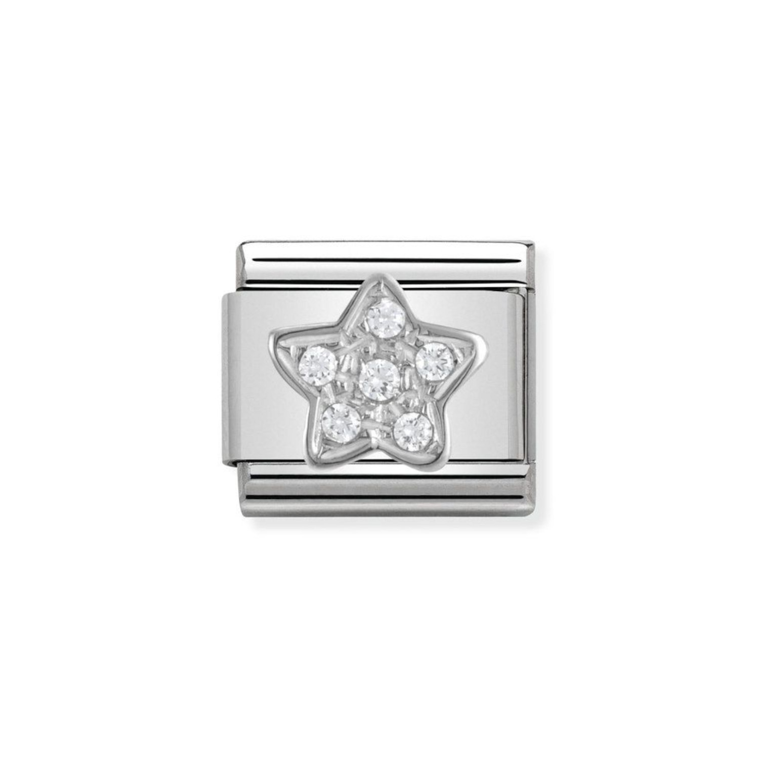 NOMINATION COMPOSABLE CLASSIC LINK STAR IN STERLING SILVER 330304/02