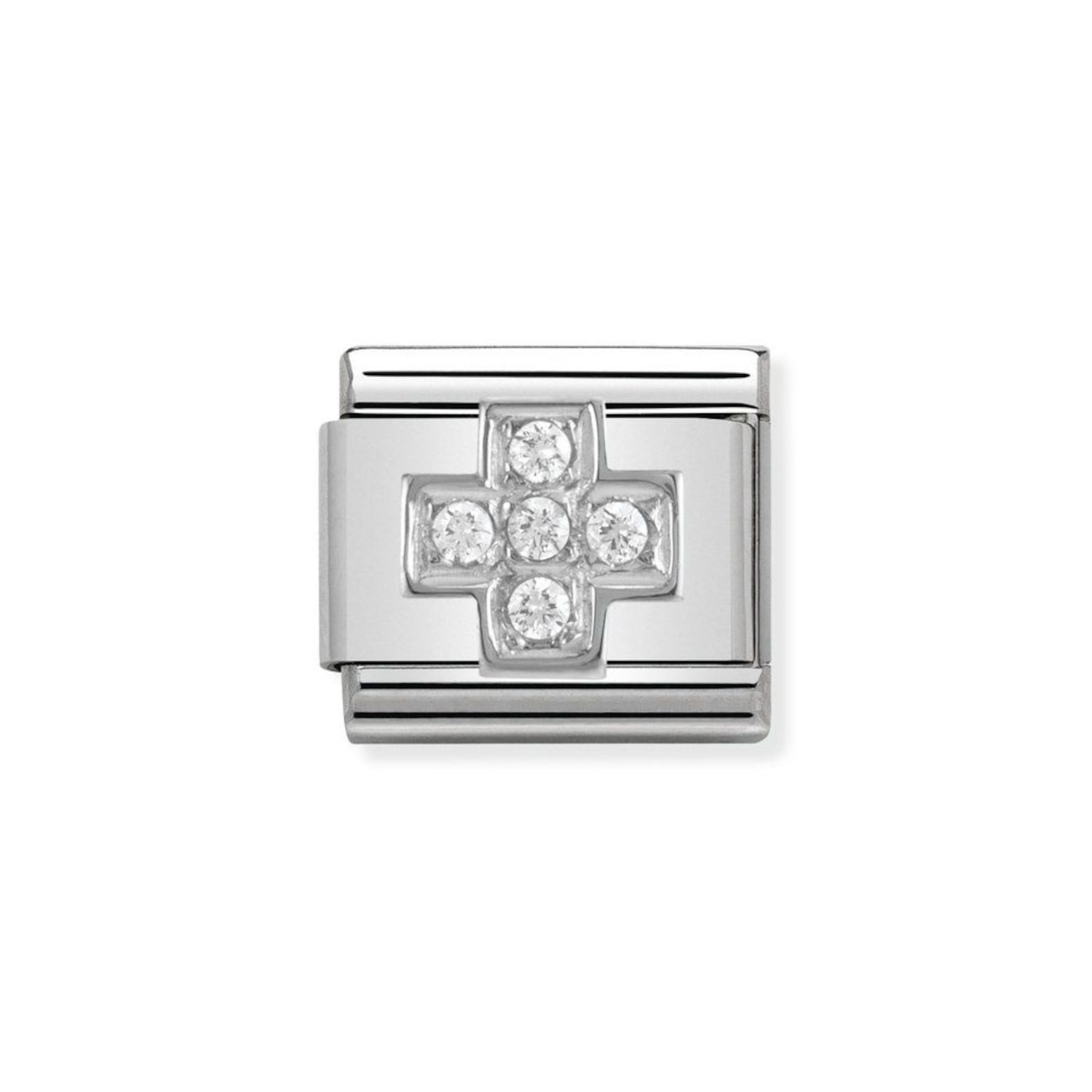 NOMINATION COMPOSABLE CLASSIC LINK CROSS IN STERLING SILVER 330304/03
