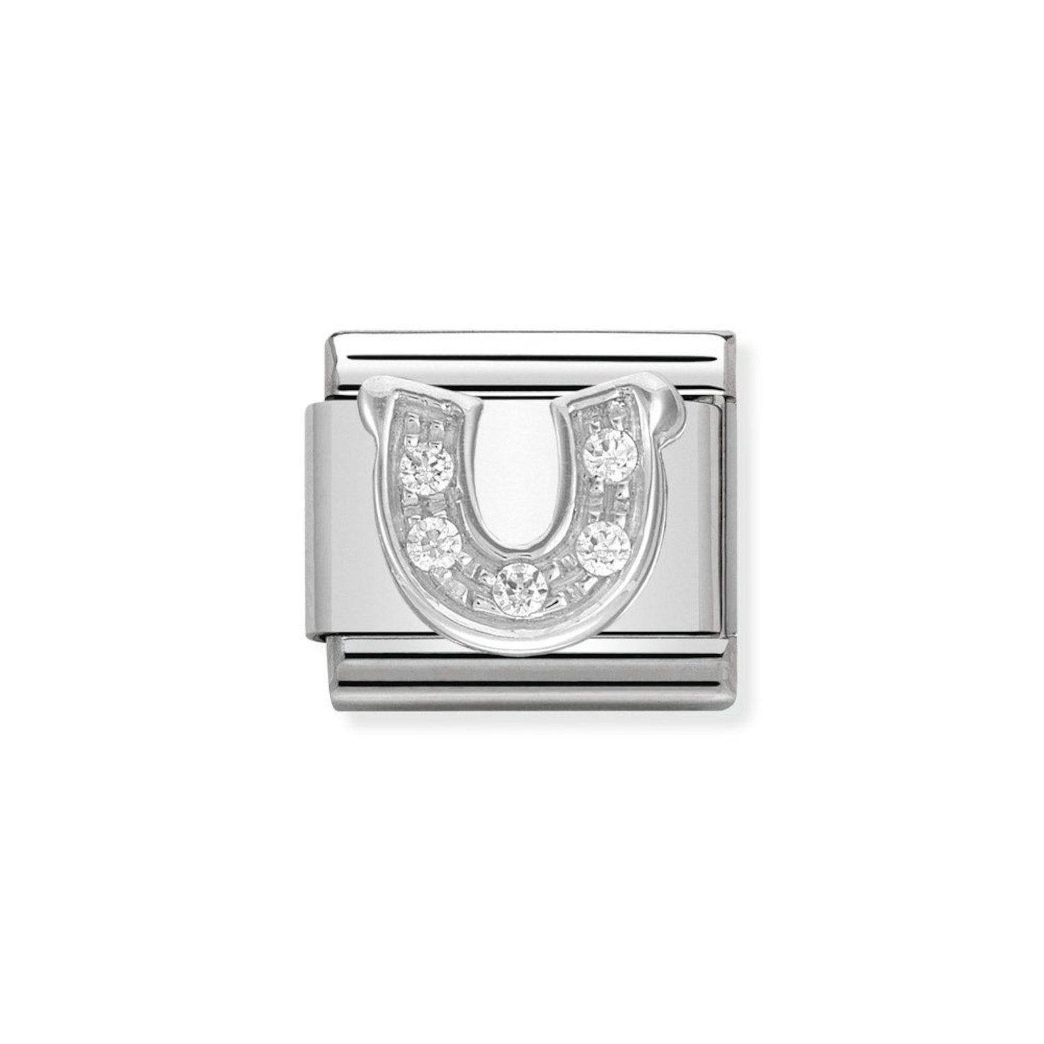 NOMINATION COMPOSABLE CLASSIC LINK HORSESHOE IN STERLING SILVER 330304/06