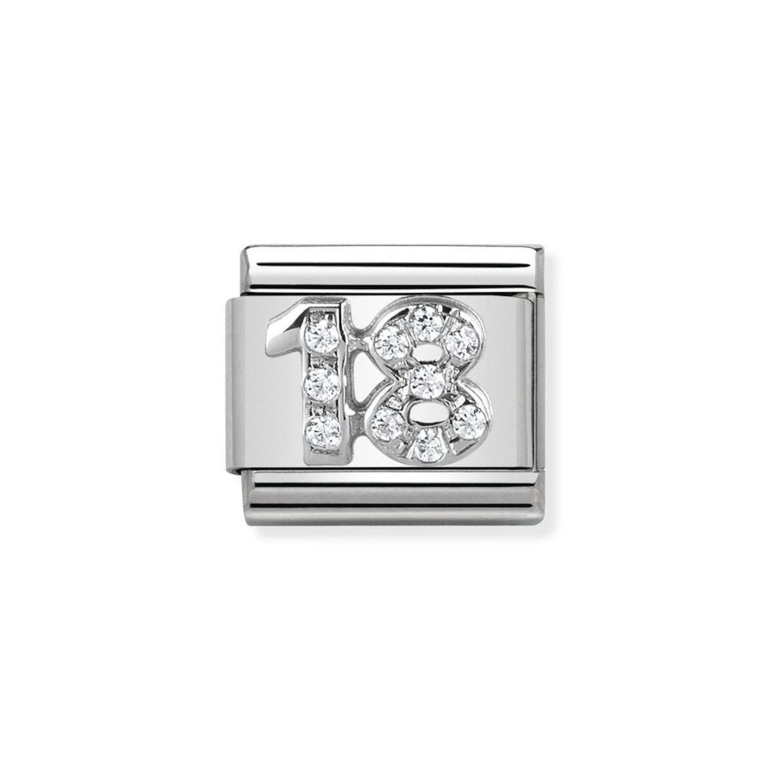 NOMINATION COMPOSABLE CLASSIC LINK 18 IN STERLING SILVER 330304/18