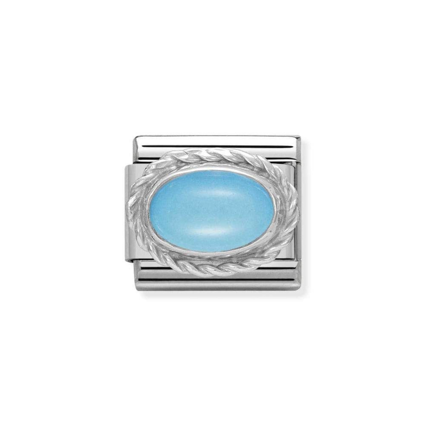 NOMINATION COMPOSABLE CLASSIC LINK IN STERLING SILVER WITH TURQUOISE 330503/06