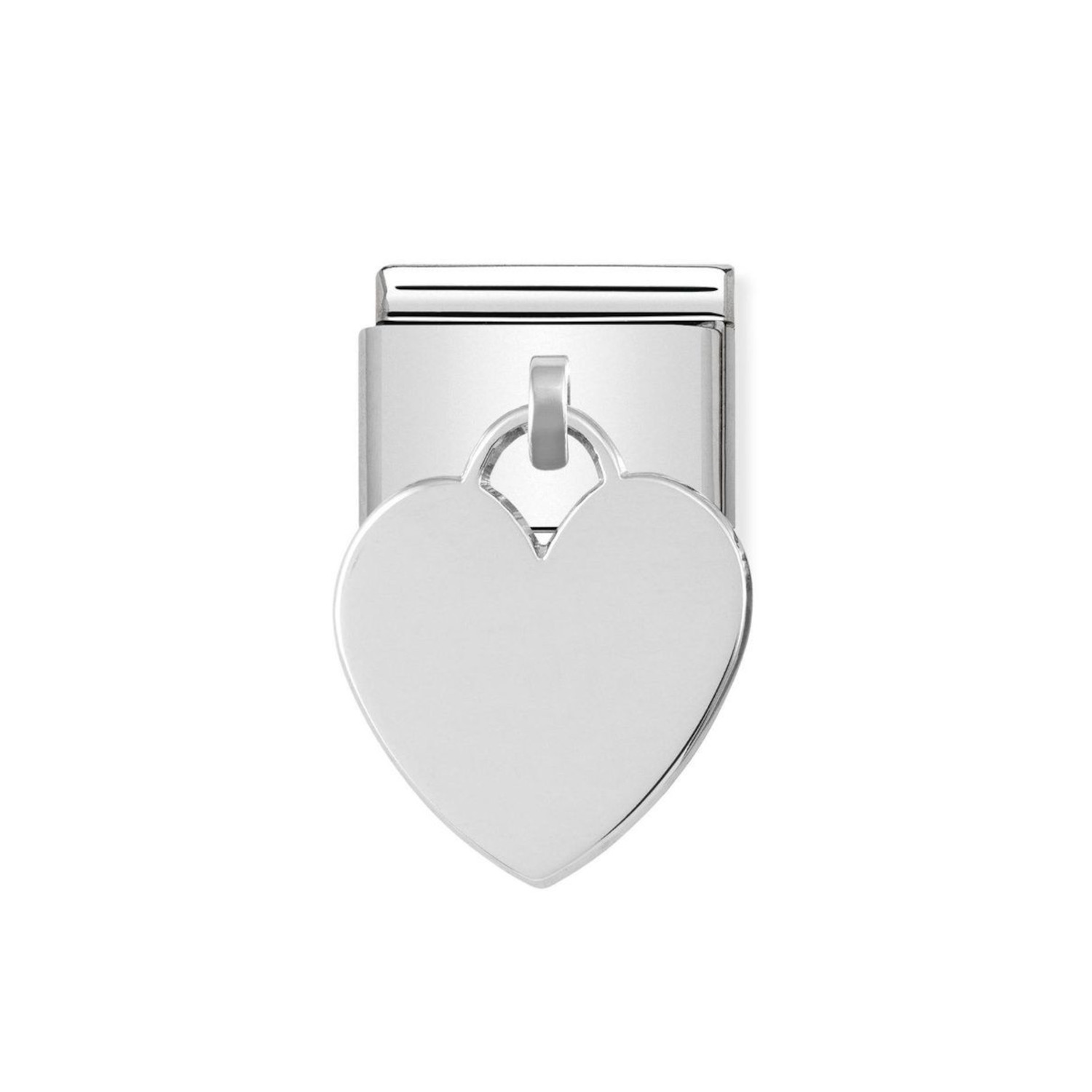 NOMINATION COMPOSABLE CLASSIC LINK WITH PENDANT HEART IN STERLING SILVER 331801/02