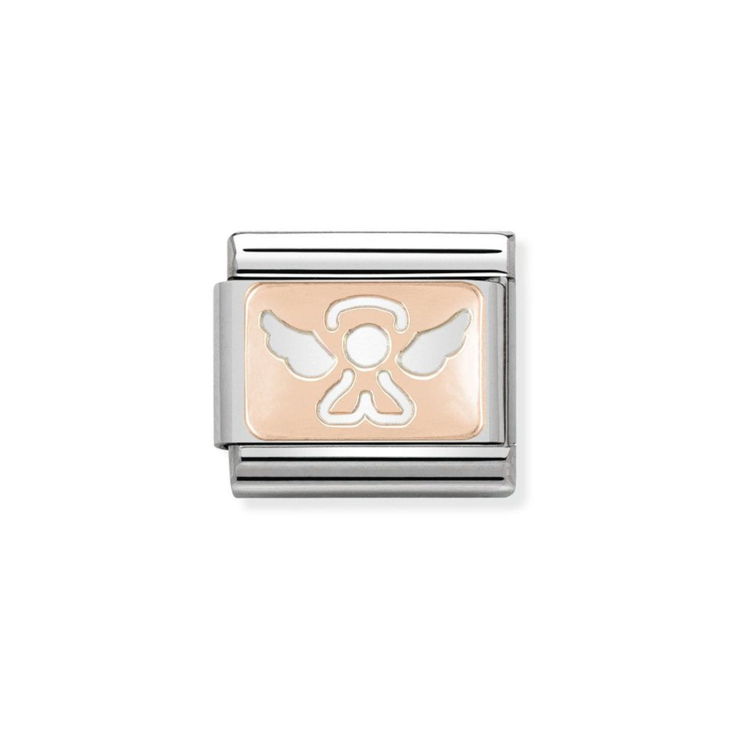 NOMINATION COMPOSABLE CLASSIC LINK ANGEL IN 9K ROSE GOLD 430101/14