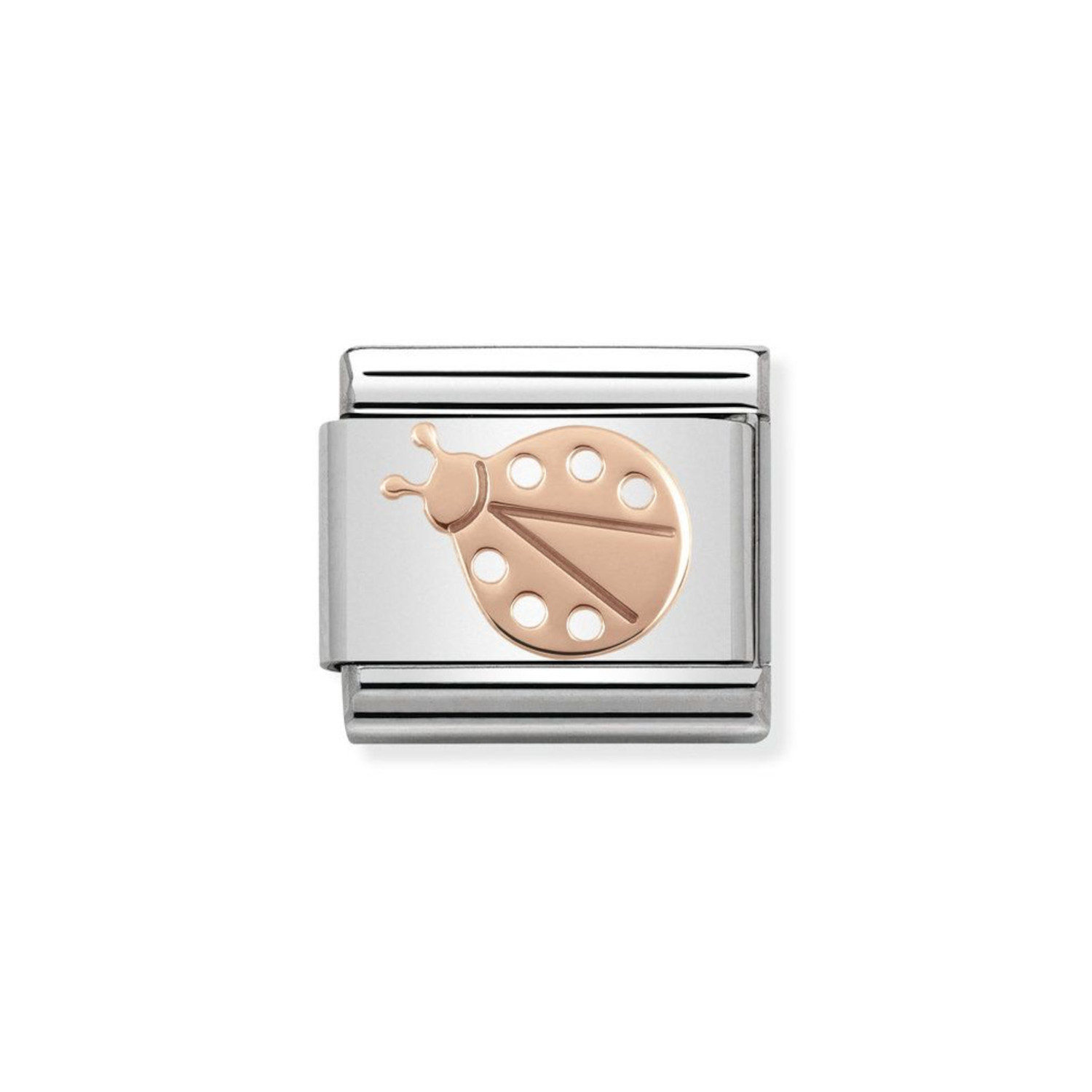 NOMINATION COMPOSABLE CLASSIC LINK LADYBUG IN 9K ROSE GOLD 430104/07