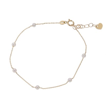 ΝΥΦΙΚΟ ΒΡΑΧΙΟΛΙ 14 ΚΑΡΑΤΙΑ ΚΙΤΡΙΝΟ ΧΡΥΣΟ ΜΕ ΜΑΡΓΑΡΙΤΑΡΙΑ 0016-BR94170